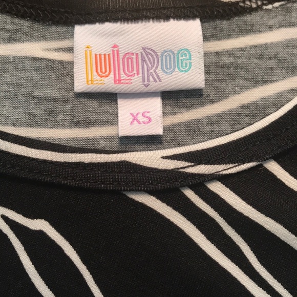 🎉HP🎉 LuLaRoe Black/White Printed Carly Swing Dress - Picture 3 of 5